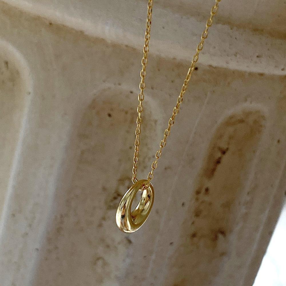 Circle of Gold Necklace - AXHEA
